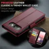 CASEME Litchi Texture Book Wallet Klapphülle für Google Pixel 9a - Rot 11