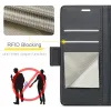 CASEME Litchi Texture Book Wallet Klapphülle für Google Pixel 9a - Schwarz 12