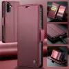 CASEME Litchi Texture Book Wallet Klapphülle für Samsung Galaxy A36 - Rot 11