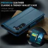 CASEME Litchi Texture Book Wallet Klapphülle für Samsung Galaxy S25 - Blau 8