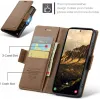 CASEME Litchi Texture Book Wallet Klapphülle für Samsung Galaxy S25 - Braun 9
