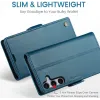 CASEME Litchi Texture Book Wallet Klapphülle für Samsung Galaxy S25 Plus - Blau 10
