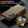 CASEME Litchi Texture Book Wallet Klapphülle für Samsung Galaxy S25 Plus - Braun 3
