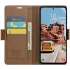 CASEME Litchi Texture Book Wallet Klapphülle für Samsung Galaxy S25 Plus - Braun 5