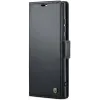 CASEME Litchi Texture Book Wallet Klapphülle für Samsung Galaxy S25 Ultra - Schwarz 5
