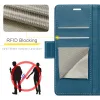 CASEME Litchi Texture Book Wallet Klapphülle für Oppo Reno13 - Blau 5