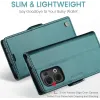 CASEME Litchi Texture Book Wallet Klapphülle für Oppo Reno13 - Grün 3