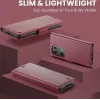 CASEME Litchi Texture Book Wallet Klapphülle für Oppo Reno13 - Rot 8