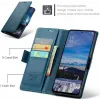CASEME Litchi Texture Book Wallet Klapphülle für Oppo Reno13 F 4G/5G / Reno13 FS 5G - Blau 2
