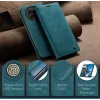 CASEME Retro Texture Book Wallet Klapphülle für OnePlus 13 - Blau 7
