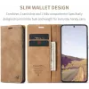 CASEME Retro Texture Book Wallet Klapphülle für OnePlus 13 - Hellbraun 8