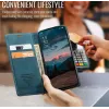 CASEME Retro Texture Book Wallet Klapphülle für Oppo Reno13 F 4G/5G / Reno13 FS 5G - Blau 8