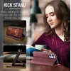 CASEME Retro Texture Book Wallet Klapphülle für Oppo Reno13 F 4G/5G / Reno13 FS 5G - Bordeaux 4