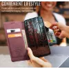 CASEME Retro Texture Book Wallet Klapphülle für Oppo Reno13 Pro - Bordeaux 8