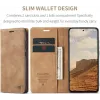 CASEME Retro Texture Book Wallet Klapphülle für Oppo Reno13 Pro - Hellbraun 2