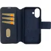 Decoded Echtleder 2-in-1 Book Wallet Klapphülle für Apple iPhone 16 - Navy 6