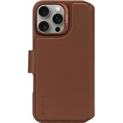 Decoded Echtleder 2-in-1 Book Wallet Klapphülle für Apple iPhone 16 Pro Max - Tan