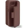 Decoded Echtleder 2-in-1 Book Wallet Klapphülle für Apple iPhone 17e/16e - Chocolate Brown