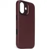 Decoded Echtleder Back Cover Hülle für Apple iPhone 17 - Dark Ruby 2