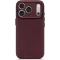 Decoded Echtleder Back Cover Hülle für Apple iPhone 17 Pro - Dark Ruby