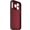 Decoded Echtleder Back Cover Hülle für Apple iPhone 17 Pro - Dark Ruby 3