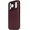 Decoded Echtleder Back Cover Hülle für Apple iPhone 17 Pro - Dark Ruby 7