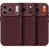 Decoded Echtleder Back Cover Hülle für Apple iPhone 17 Pro - Dark Ruby 8
