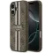 Guess 4G Printed Stripes Hard Case Back Cover Hülle mit MagSafe für Apple iPhone 17 - Braun