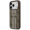 Guess 4G Printed Stripes Hard Case Back Cover Hülle mit MagSafe für Apple iPhone 17 Pro - Braun 3