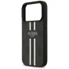 Guess 4G Printed Stripes Hard Case Back Cover Hülle mit MagSafe für Apple iPhone 17 Pro Max - Schwarz 5