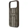 Guess 4G Printed Stripes Hard Case Back Cover Hülle mit MagSafe für Apple iPhone 17 Pro Max - Braun 5