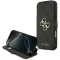 Guess 4G Big Metal Logo Book Wallet Klapphülle für Apple iPhone 17 Pro Max - Schwarz