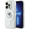 Karl Lagerfeld IML Choupette Back Cover Hülle mit MagSafe für Apple iPhone 15 Pro - Transparent