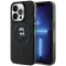 Karl Lagerfeld IML Ikonik Back Cover Hülle mit MagSafe für Apple iPhone 15 Pro - Schwarz