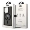 Karl Lagerfeld IML Ikonik Back Cover Hülle mit MagSafe für Apple iPhone 15 Pro - Schwarz 8