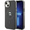 Karl Lagerfeld IML Ikonik Back Cover Hülle mit MagSafe für Apple iPhone 15 Plus/14 Plus - Schwarz