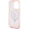 Karl Lagerfeld Ring Stand Karl & Choupette Hard Case Back Cover Hülle mit MagSafe für Apple iPhone 15 Pro - Rosa 7