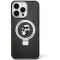 Karl Lagerfeld Ring Stand Karl & Choupette Hard Case Back Cover Hülle mit MagSafe für Apple iPhone 15 Plus/14 Plus - Schwarz