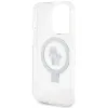 Karl Lagerfeld Ring Stand Karl & Choupette Hard Case Back Cover Hülle mit MagSafe für Apple iPhone 14 Pro Max - Weiß 7
