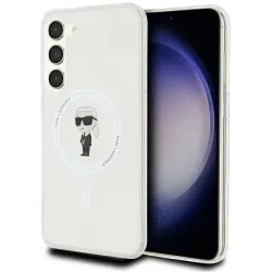Karl Lagerfeld IML Ikonik Back Cover Hülle mit MagSafe für Samsung Galaxy S24 Plus - Transparent