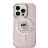 Karl Lagerfeld IML Choupette Back Cover Hülle mit MagSafe für Apple iPhone 14 Pro - Rosa 3