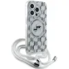 Karl Lagerfeld IML Crossbody Monogram Karl & Choupette Head Back Cover Hülle mit MagSafe für Apple iPhone 15 Pro - Transparent 2