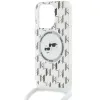 Karl Lagerfeld IML Crossbody Monogram Karl & Choupette Head Back Cover Hülle mit MagSafe für Apple iPhone 15 Pro Max - Transparent 4