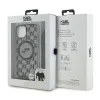 Karl Lagerfeld IML Crossbody Monogram Karl & Choupette Head Back Cover Hülle mit MagSafe für Apple iPhone 15/14 - Schwarz 7