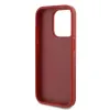 Karl Lagerfeld Diagonal Quilted Script Back Cover Hülle für Apple iPhone 15 Pro - Rot 7
