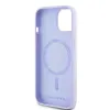 Karl Lagerfeld Silikon Karl & Choupette Heads Ring Back Cover Hülle mit MagSafe für Apple iPhone 15 - Lila 7