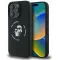 Karl Lagerfeld Silikon Karl & Choupette Heads Ring Back Cover Hülle mit MagSafe für Apple iPhone 16 Pro Max - Schwarz