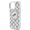 Karl Lagerfeld IML Monogram Karl & Choupette Head Back Cover Hülle mit MagSafe für Apple iPhone 15 Pro - Transparent 6