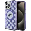 Karl Lagerfeld IML Monogram Karl & Choupette Head Back Cover Hülle mit MagSafe für Apple iPhone 15 Pro - Lila