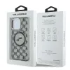 Karl Lagerfeld IML Monogram Karl & Choupette Head Back Cover Hülle mit MagSafe für Apple iPhone 15 Pro Max - Schwarz 8